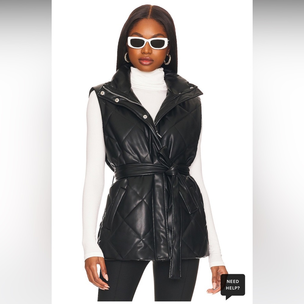 Blank NYC Black Quilted Vest